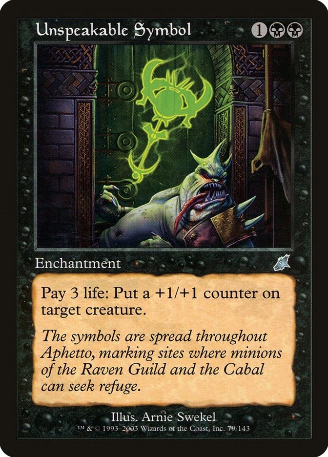 Image for Unspeakable Symbol (79) [Scourge] - Magic: The Gathering
