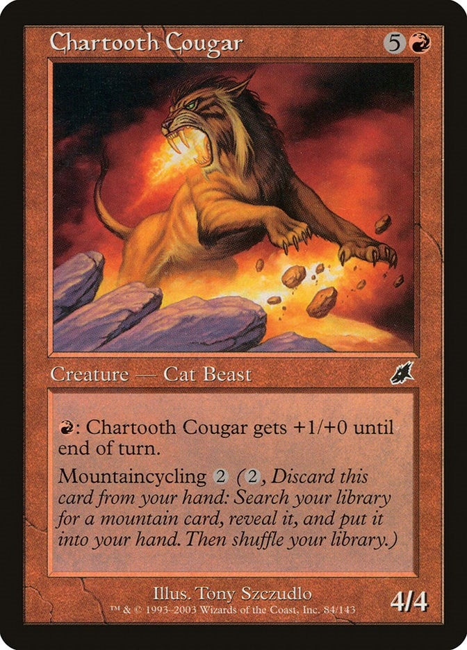 Image for Chartooth Cougar (84) [Scourge] - Magic: The Gathering