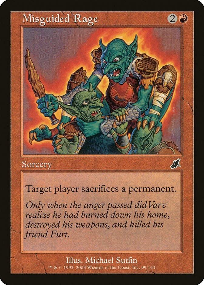 Image for Misguided Rage (99) [Scourge] - Magic: The Gathering