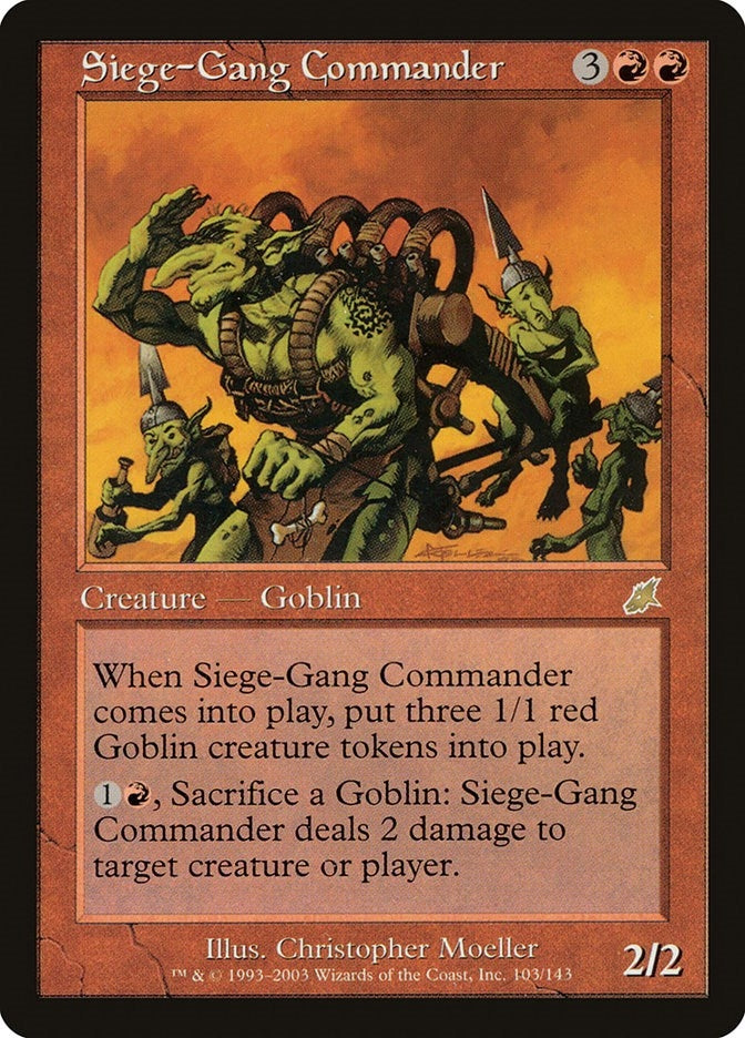 Image for Siege-Gang Commander (103) [Scourge] - Magic: The Gathering