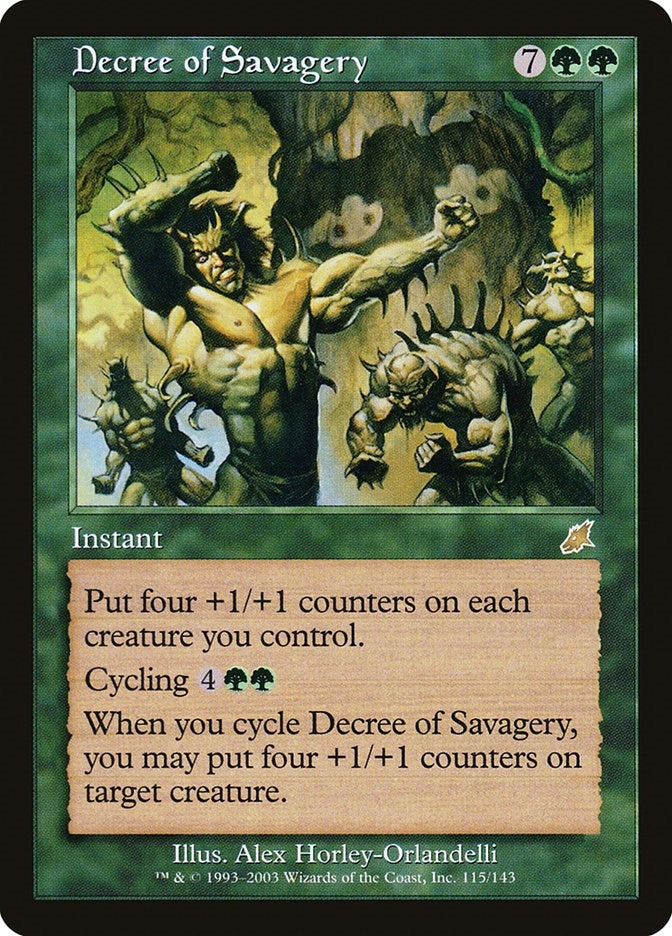 Image for Decree of Savagery (115) [Scourge] - Magic: The Gathering