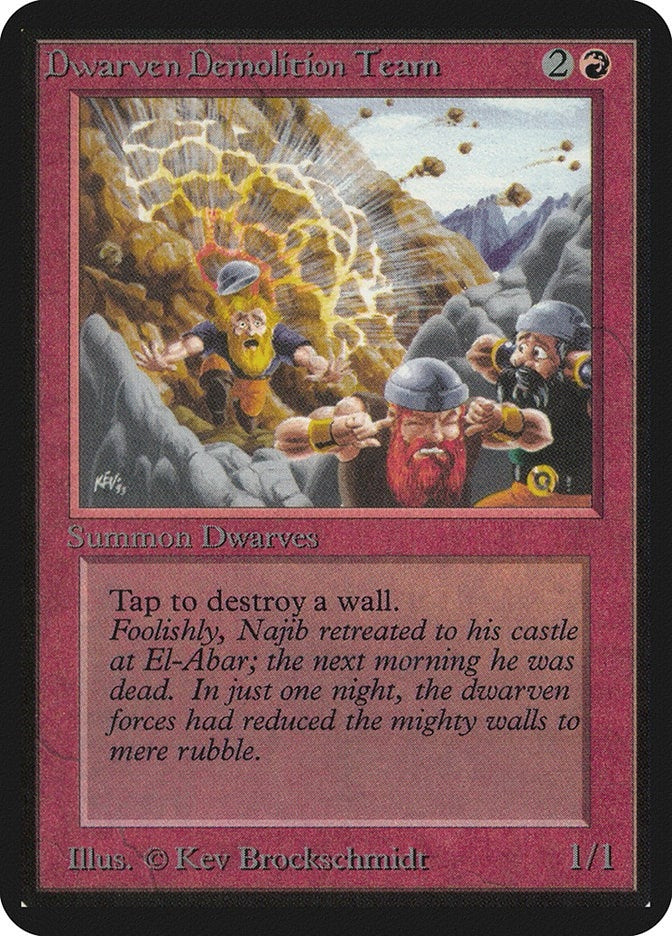 Image for Dwarven Demolition Team [Alpha Edition] - Magic: The Gathering