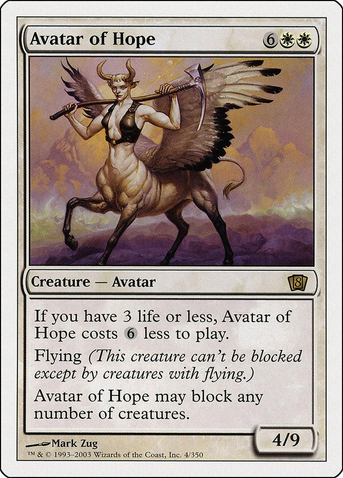 Image for Avatar of Hope (4) [8th Edition] - Magic: The Gathering