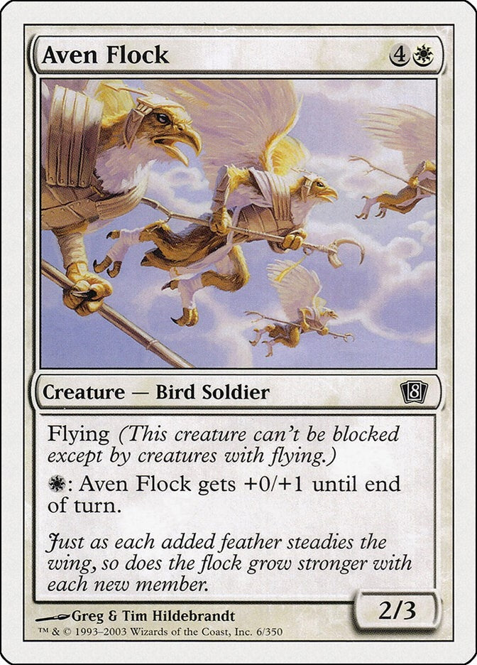 Image for Aven Flock (6) [8th Edition] - Magic: The Gathering