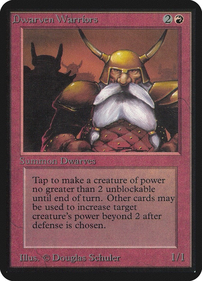 Image for Dwarven Warriors [Alpha Edition] - Magic: The Gathering