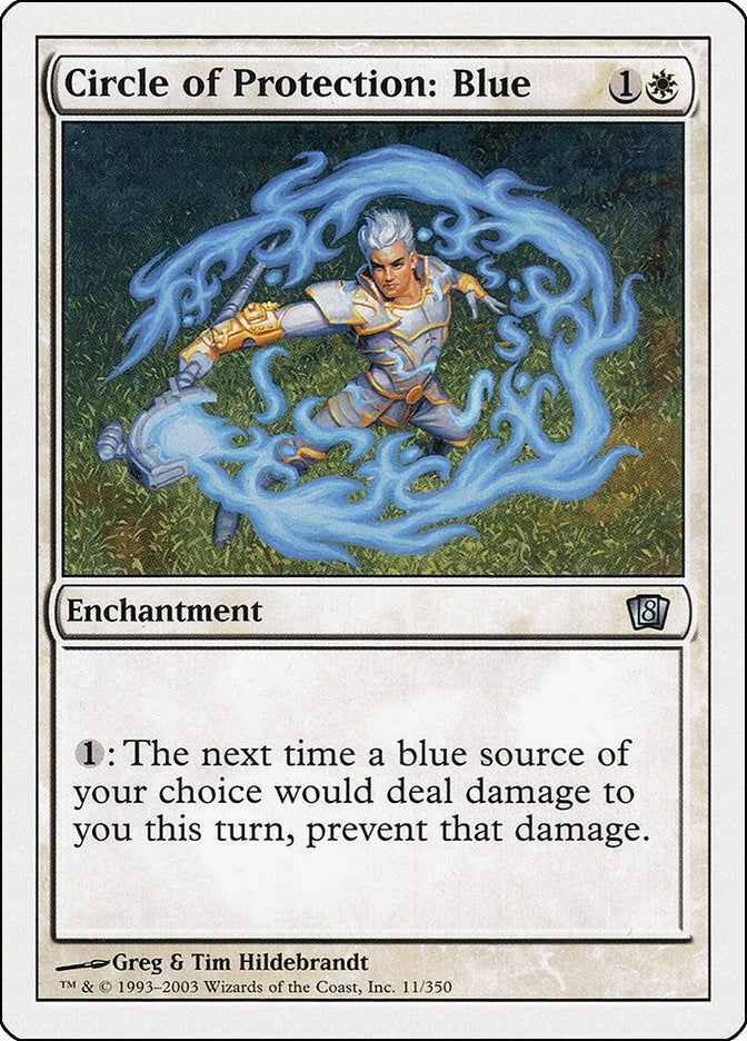 Image for Circle of Protection: Blue (11) [8th Edition] - Magic: The Gathering