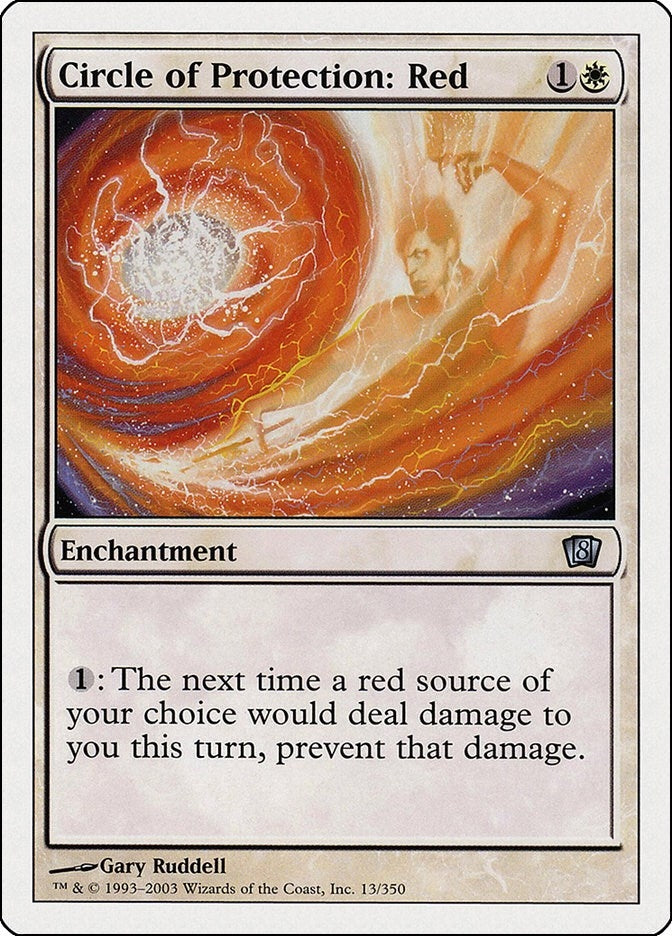 Image for Circle of Protection: Red (13) [8th Edition] - Magic: The Gathering
