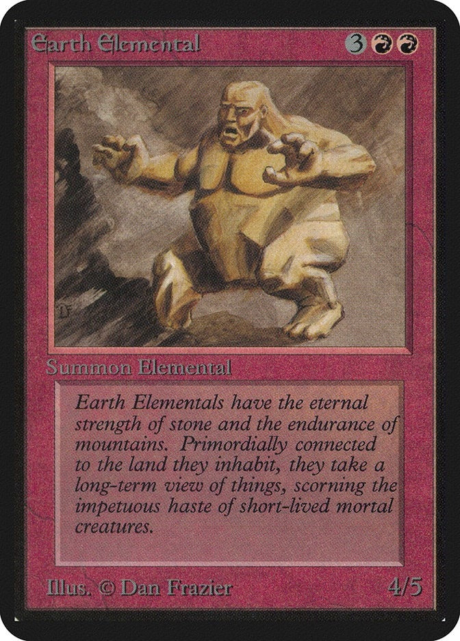 Image for Earth Elemental [Alpha Edition] - Magic: The Gathering