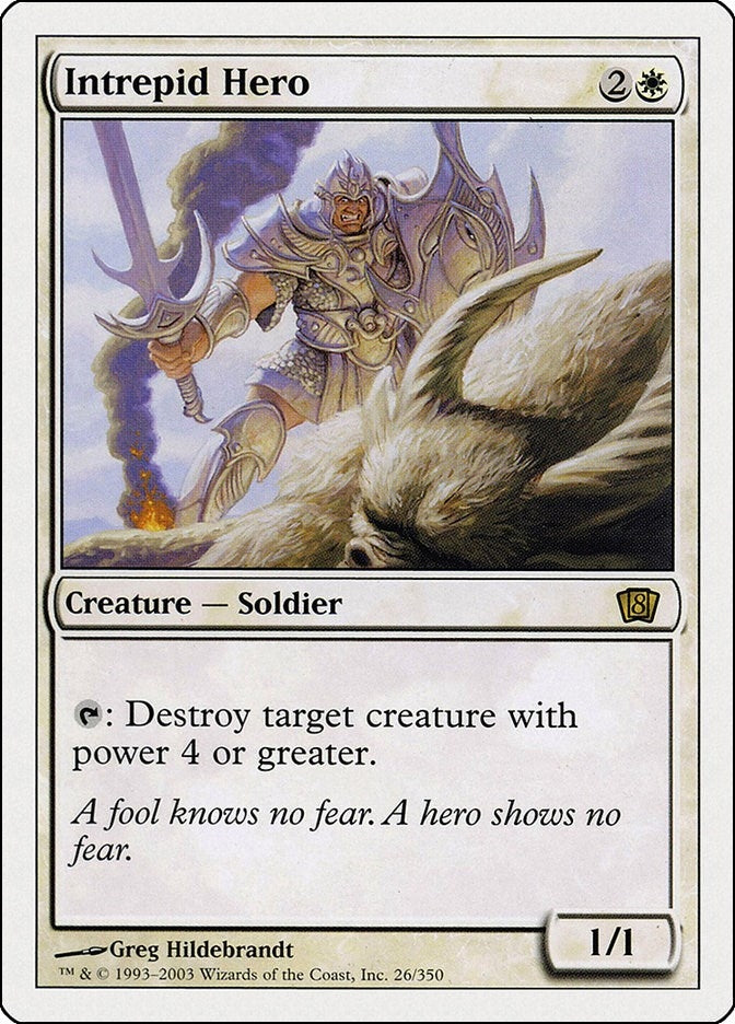 Image for Intrepid Hero (26) [8th Edition] - Magic: The Gathering