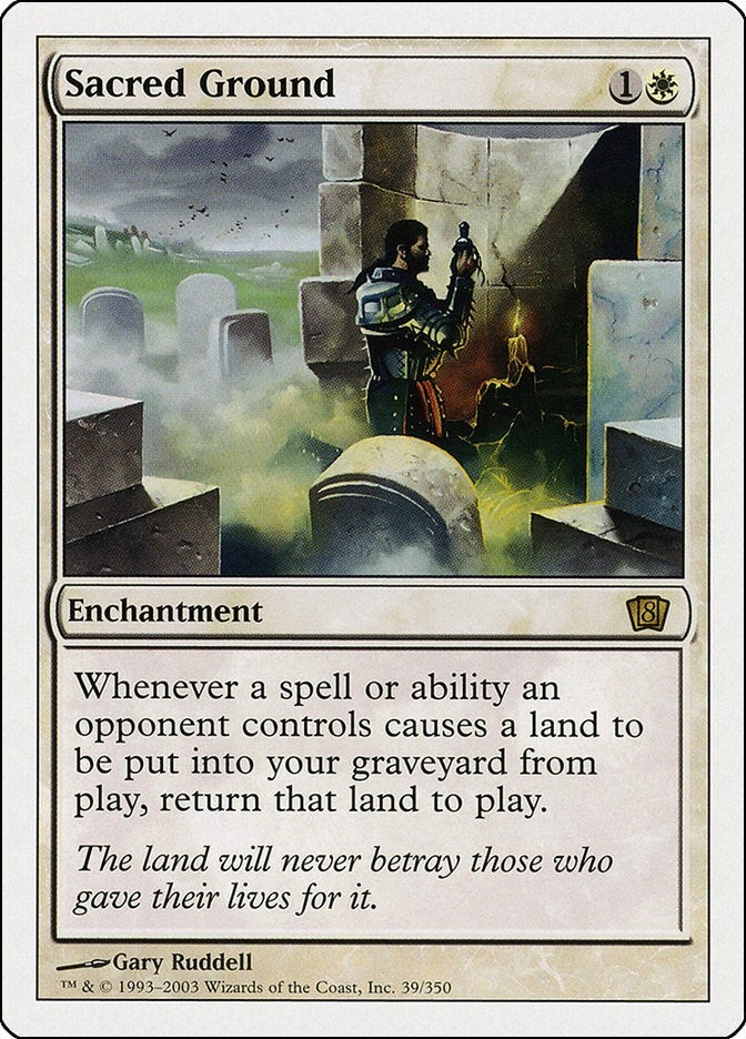Image for Sacred Ground (39) [8th Edition] - Magic: The Gathering