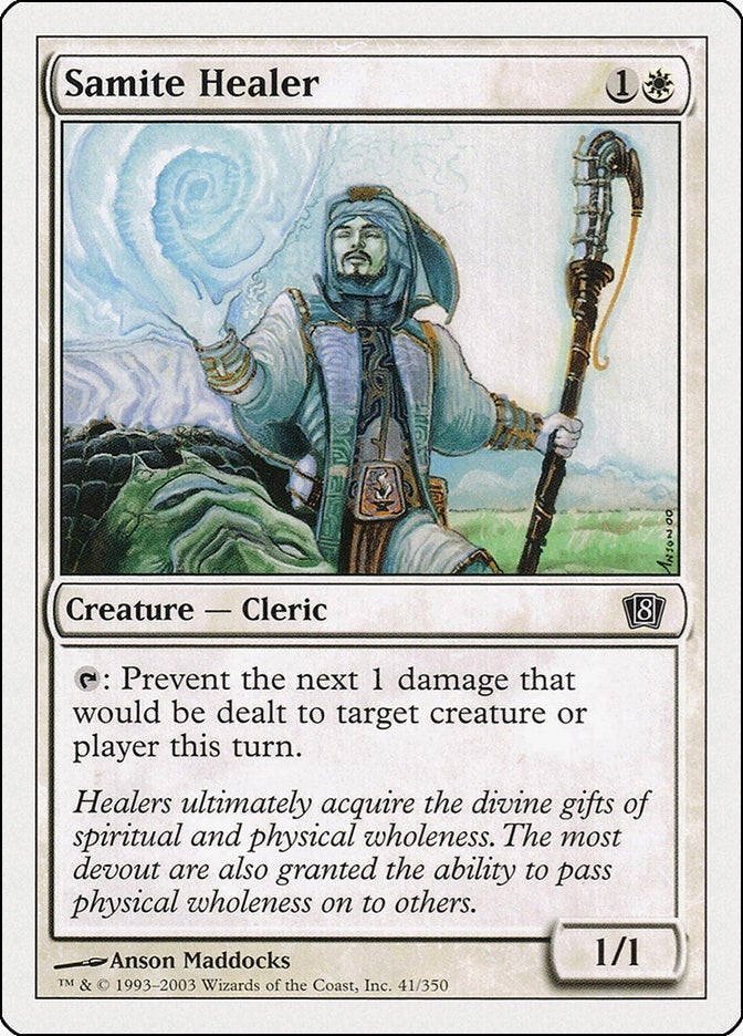 Image for Samite Healer (41) [8th Edition] - Magic: The Gathering
