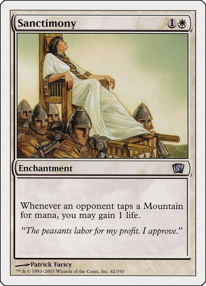 Image for Sanctimony (42) [8th Edition] - Magic: The Gathering
