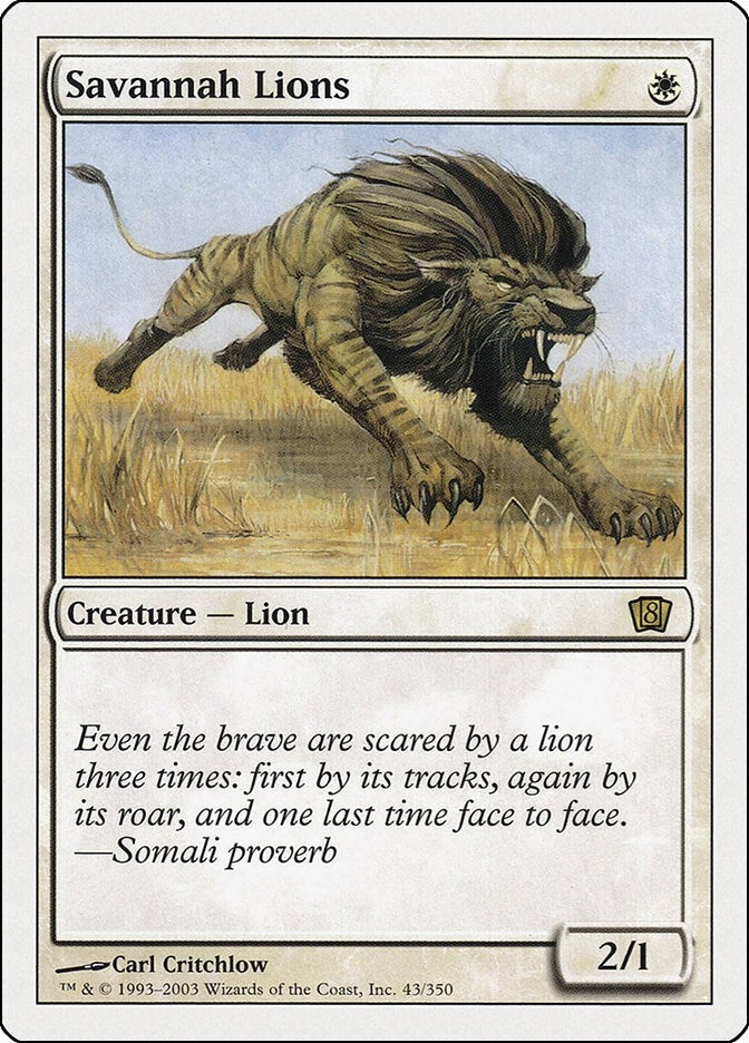 Image for Savannah Lions (43) [8th Edition] - Magic: The Gathering