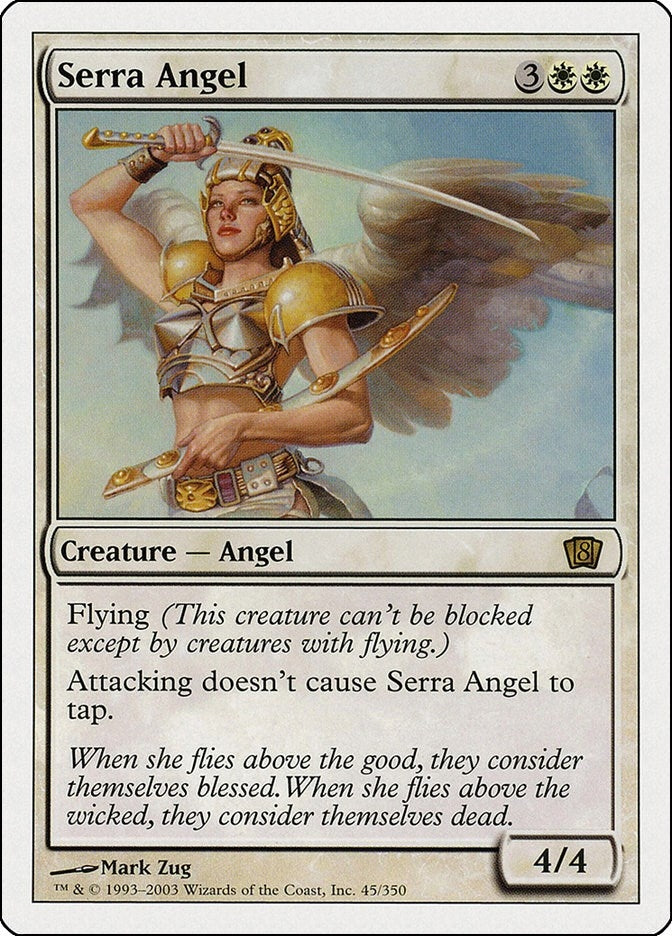 Image for Serra Angel (45) [8th Edition] - Magic: The Gathering