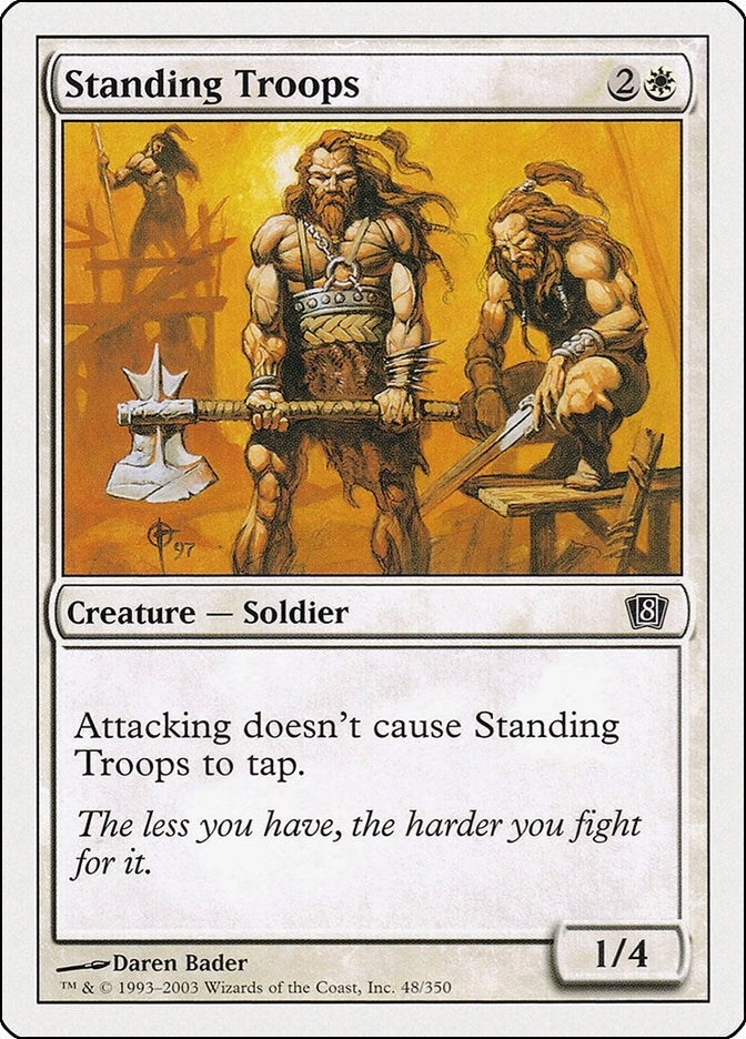 Image for Standing Troops (48) [8th Edition] - Magic: The Gathering