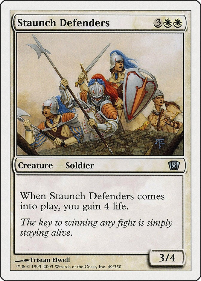 Image for Staunch Defenders (49) [8th Edition] - Magic: The Gathering