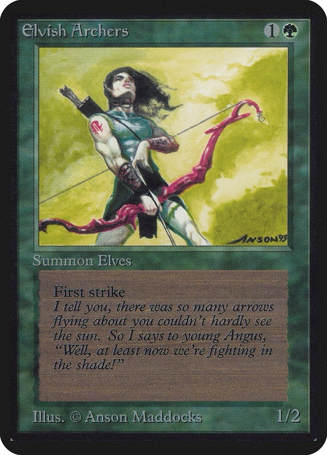 Image for Elvish Archers [Alpha Edition] - Magic: The Gathering