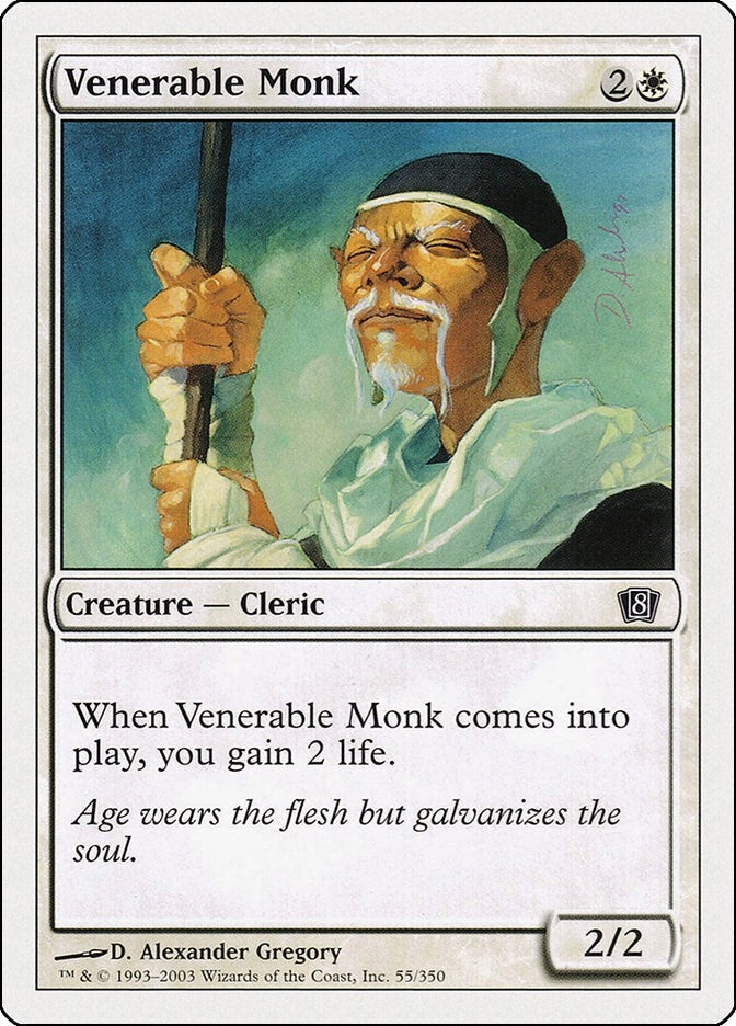 Image for Venerable Monk (55) [8th Edition] - Magic: The Gathering