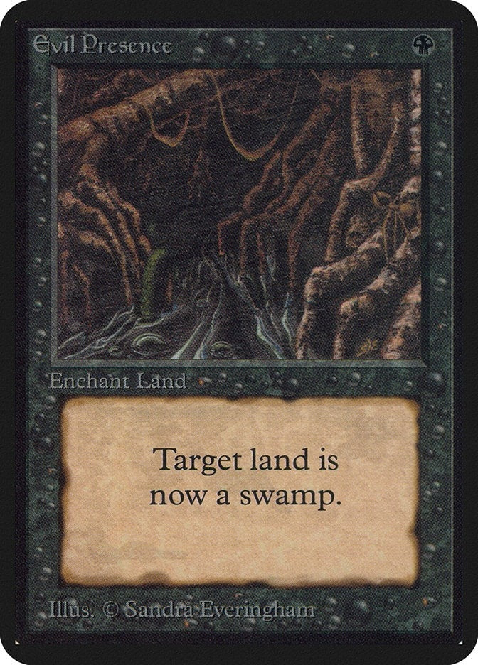 Image for Evil Presence [Alpha Edition] - Magic: The Gathering