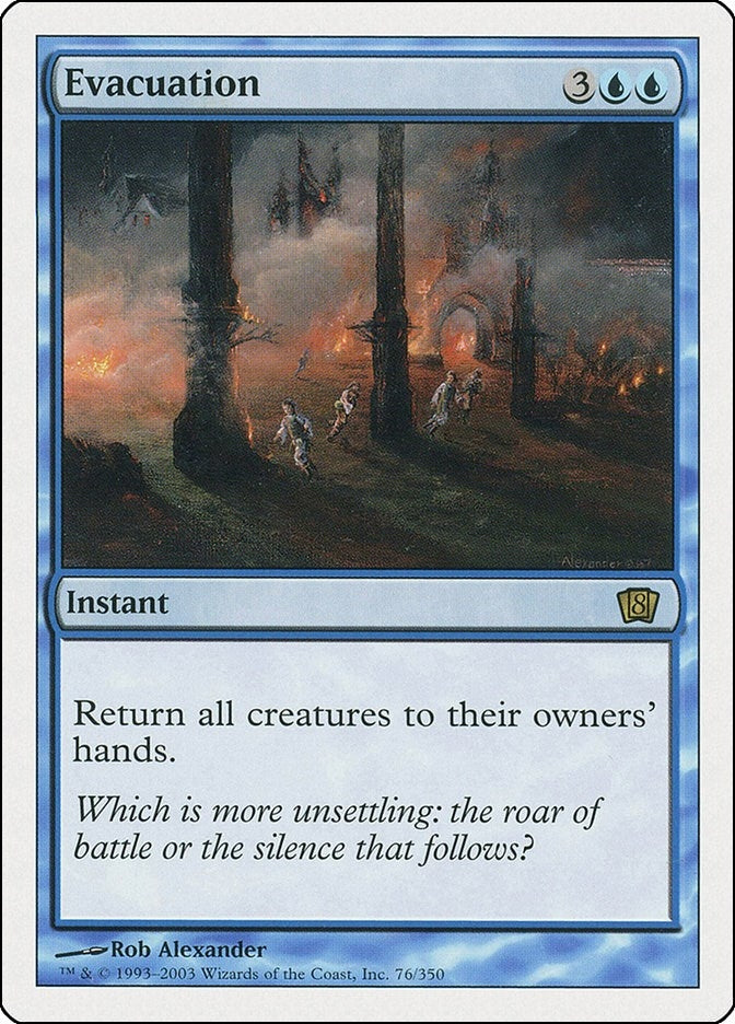 Image for Evacuation (76) [8th Edition] - Magic: The Gathering