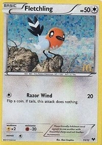Image for Fletchling (011/012) [McDonald's Promos 2014] - Pokemon