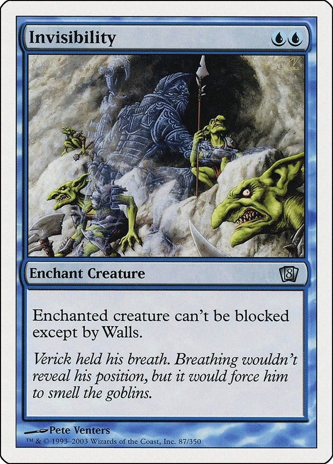 Image for Invisibility (87) [8th Edition] - Magic: The Gathering