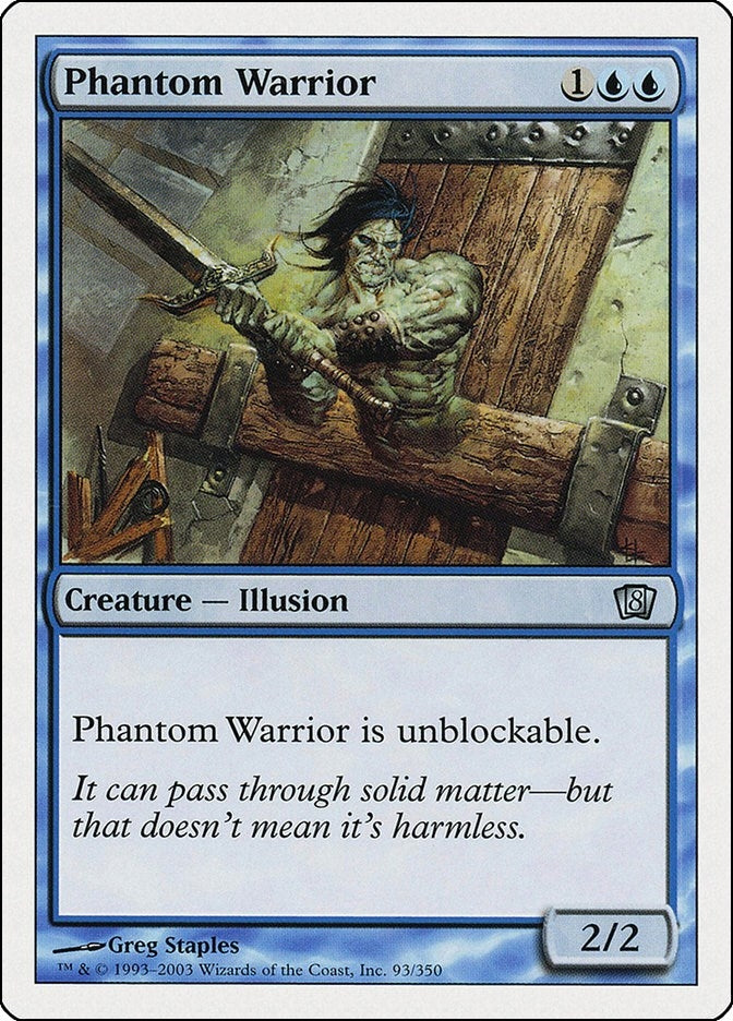 Image for Phantom Warrior (93) [8th Edition] - Magic: The Gathering