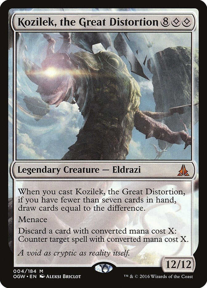 Image for Kozilek, the Great Distortion (4) [Oath of the Gatewatch] - Magic: The Gathering