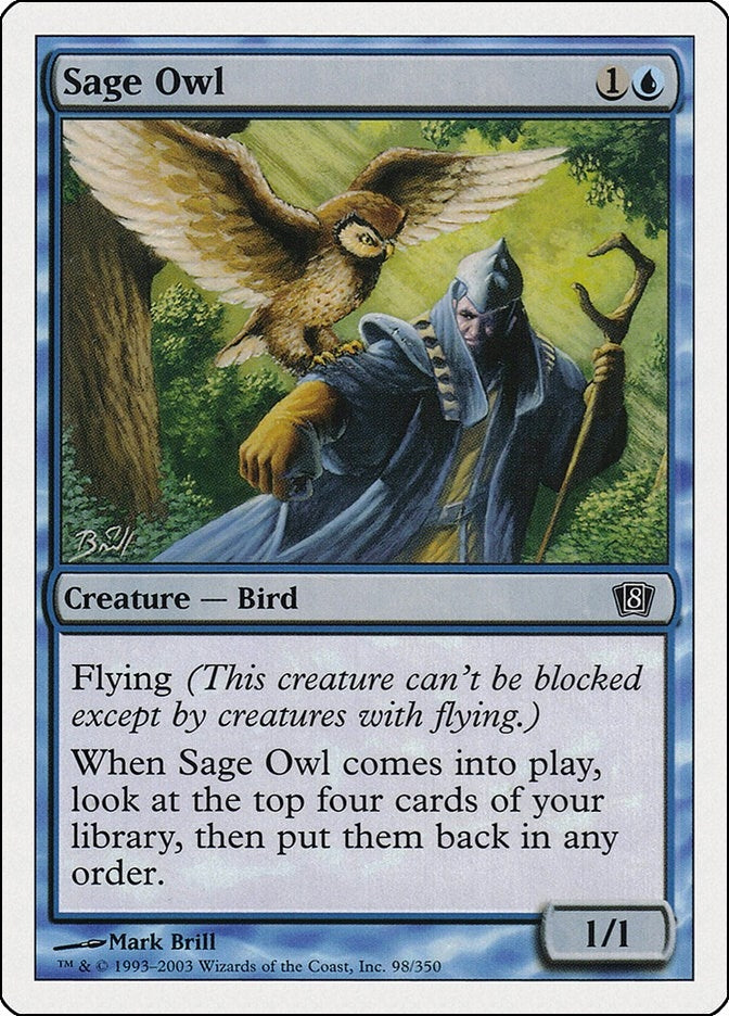 Image for Sage Owl (98) [8th Edition] - Magic: The Gathering