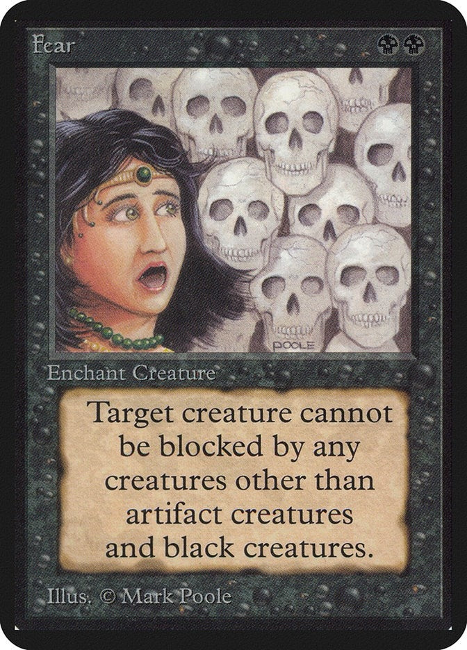 Image for Fear [Alpha Edition] - Magic: The Gathering
