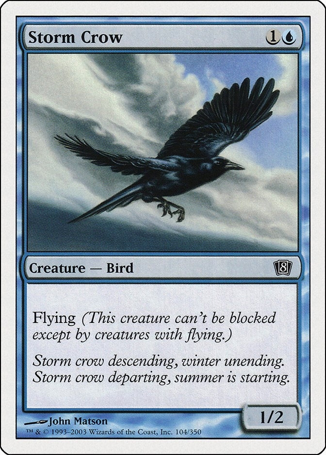 Image for Storm Crow (104) [8th Edition] - Magic: The Gathering