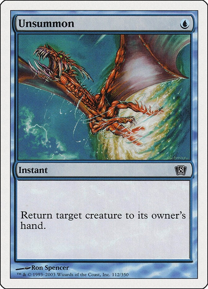Image for Unsummon (112) [8th Edition] - Magic: The Gathering