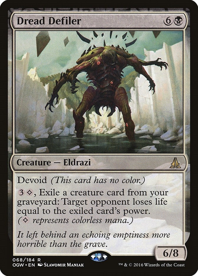 Image for Dread Defiler (68) [Oath of the Gatewatch] - Magic: The Gathering