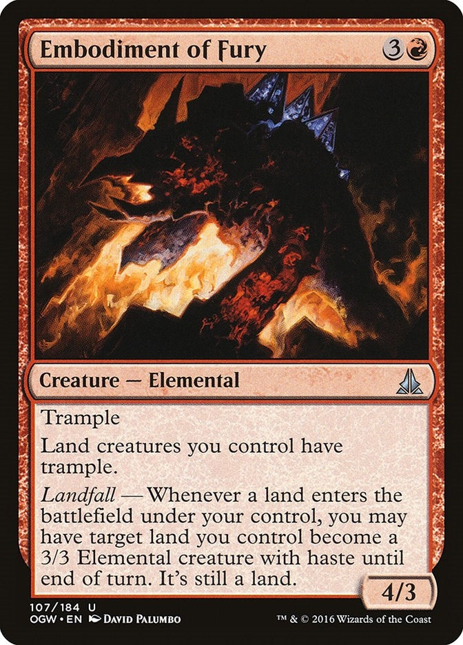 Image for Embodiment of Fury (107) [Oath of the Gatewatch] - Magic: The Gathering