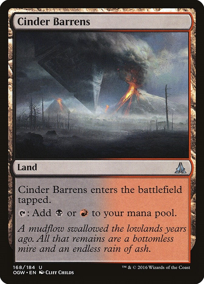 Image for Cinder Barrens (168) [Oath of the Gatewatch] - Magic: The Gathering