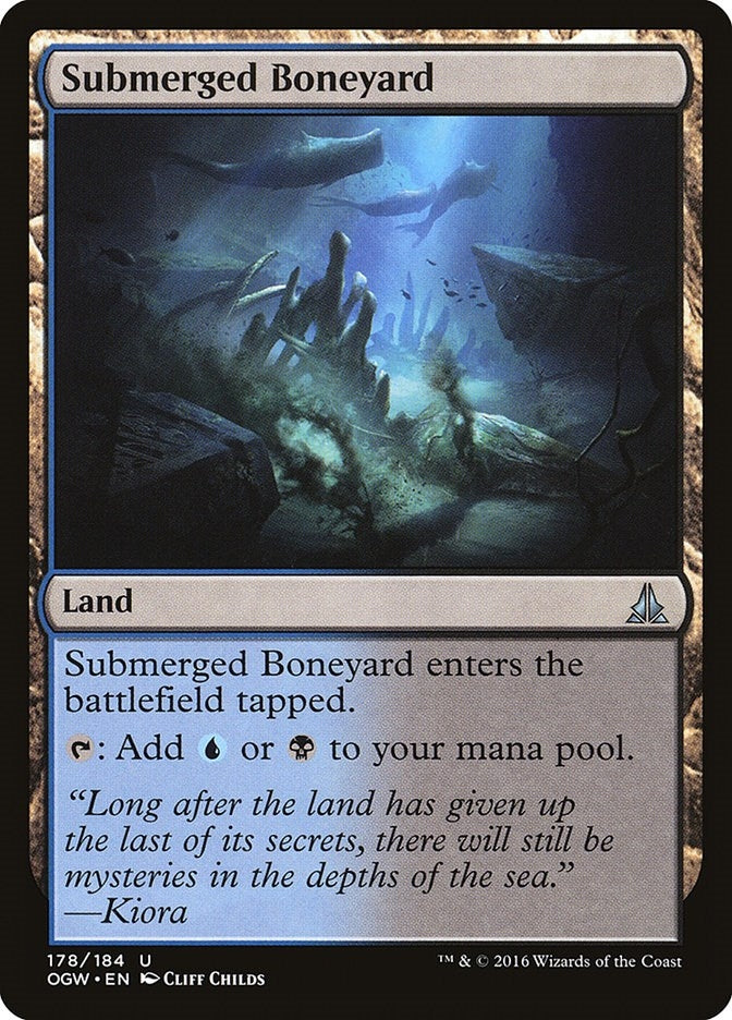Image for Submerged Boneyard (178) [Oath of the Gatewatch] - Magic: The Gathering