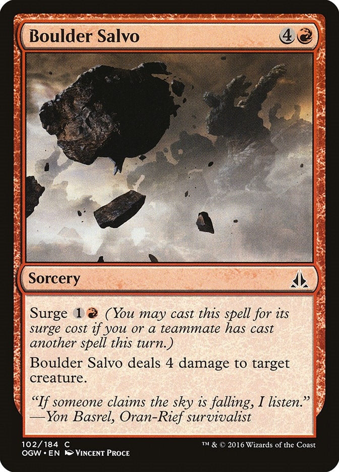 Image for Boulder Salvo (102) [Oath of the Gatewatch] - Magic: The Gathering
