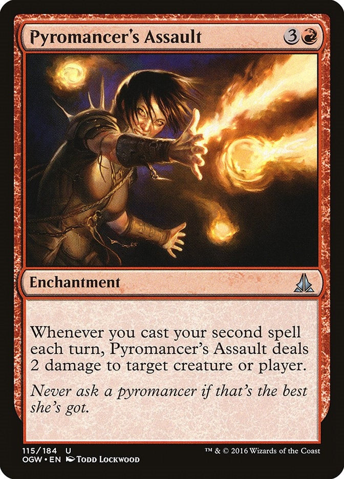 Image for Pyromancer's Assault (115) [Oath of the Gatewatch] - Magic: The Gathering