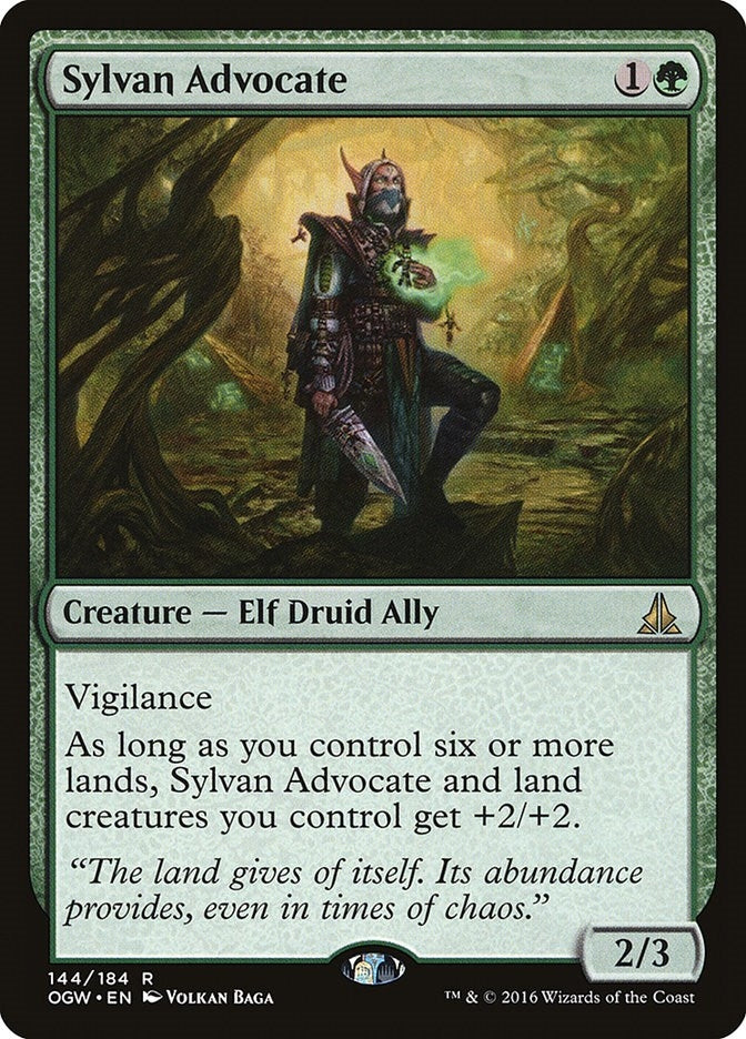 Image for Sylvan Advocate (144) [Oath of the Gatewatch] - Magic: The Gathering