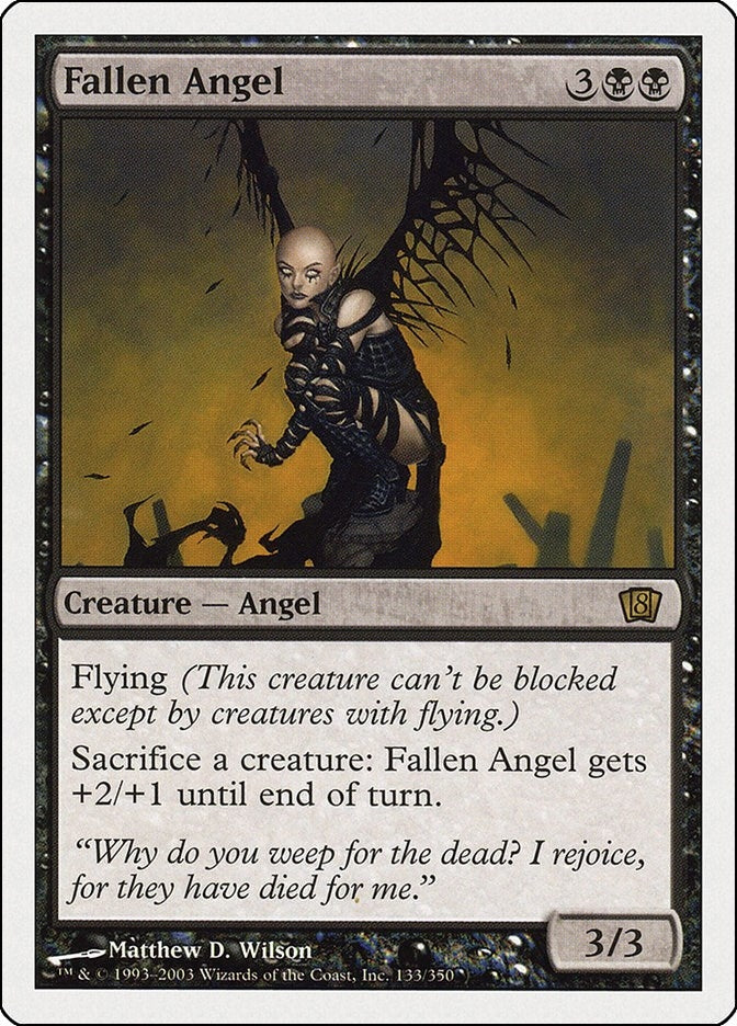 Image for Fallen Angel (133) [8th Edition] - Magic: The Gathering