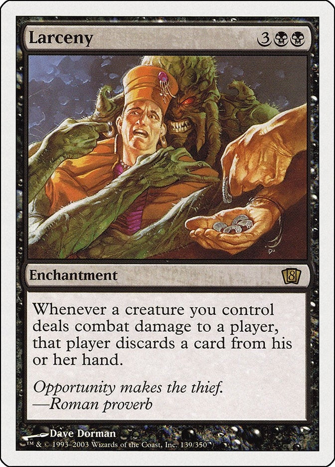 Image for Larceny (139) [8th Edition] - Magic: The Gathering