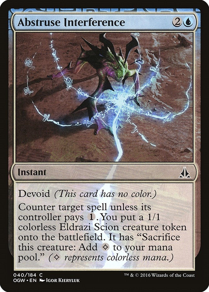 Image for Abstruse Interference (40) [Oath of the Gatewatch] - Magic: The Gathering