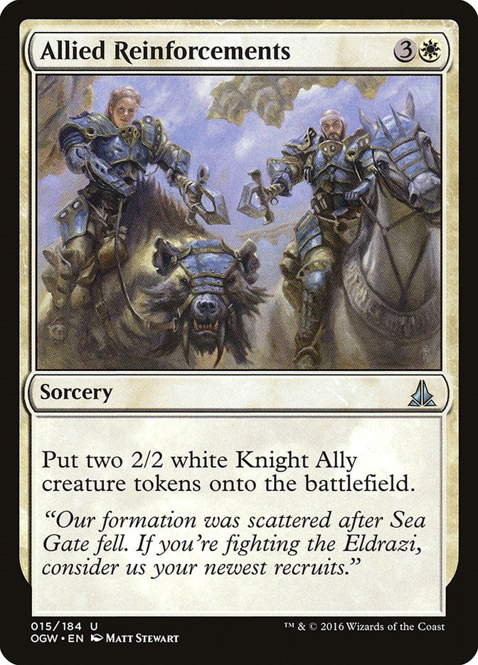 Image for Allied Reinforcements (15) [Oath of the Gatewatch] - Magic: The Gathering