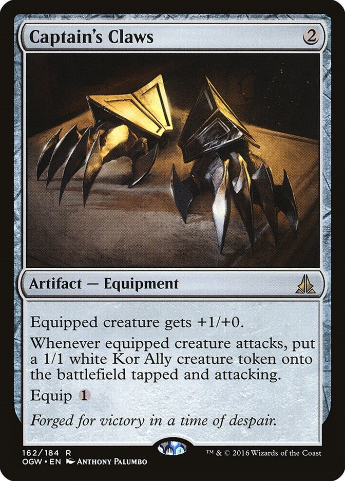 Image for Captain's Claws (162) [Oath of the Gatewatch] - Magic: The Gathering