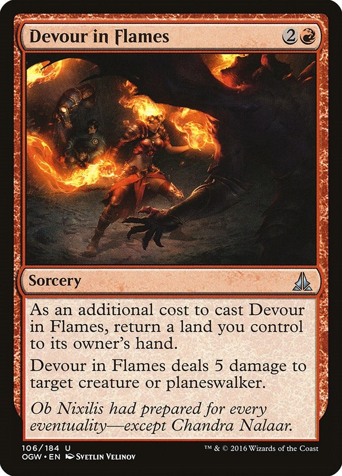 Image for Devour in Flames (106) [Oath of the Gatewatch] - Magic: The Gathering