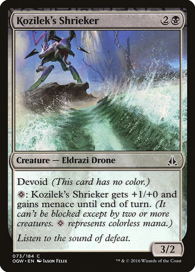 Image for Kozilek's Shrieker (73) [Oath of the Gatewatch] - Magic: The Gathering