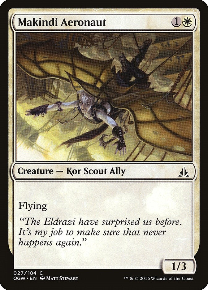Image for Makindi Aeronaut (27) [Oath of the Gatewatch] - Magic: The Gathering