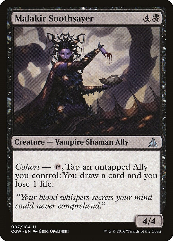 Image for Malakir Soothsayer (87) [Oath of the Gatewatch] - Magic: The Gathering