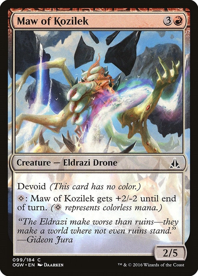 Image for Maw of Kozilek (99) [Oath of the Gatewatch] - Magic: The Gathering