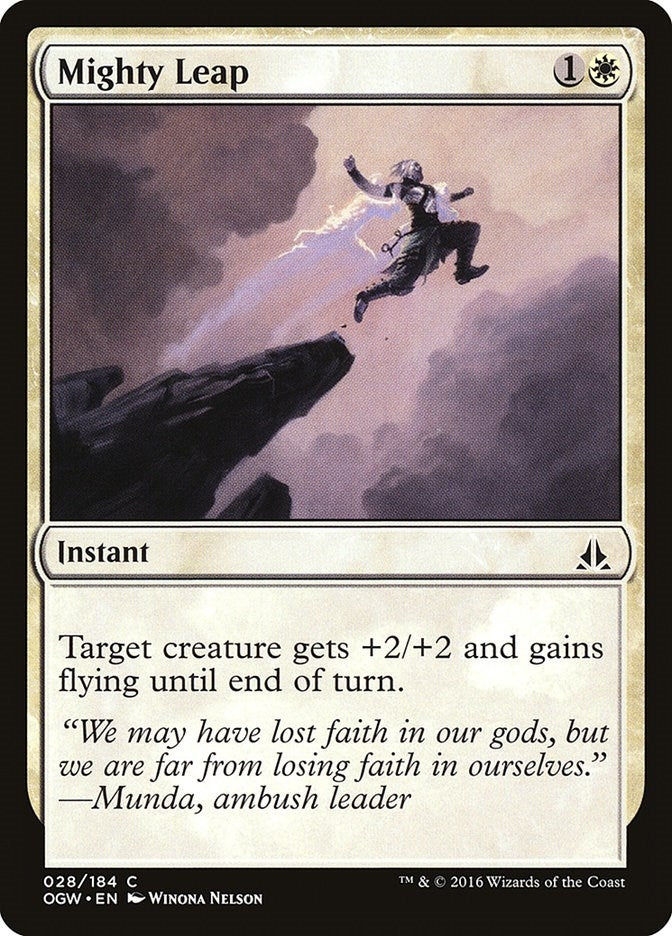 Image for Mighty Leap (28) [Oath of the Gatewatch] - Magic: The Gathering